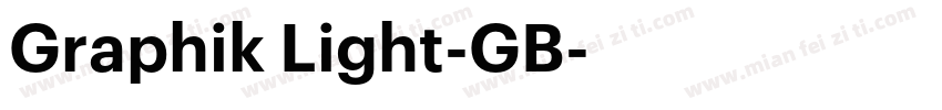 Graphik Light-GB字体转换